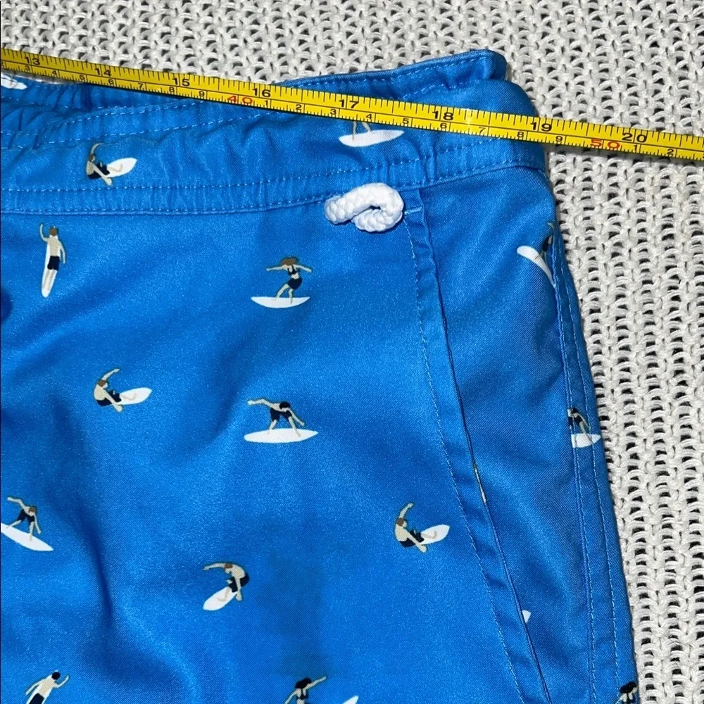 Original Penguin Light Blue Swim Trunks with Seagull Design
